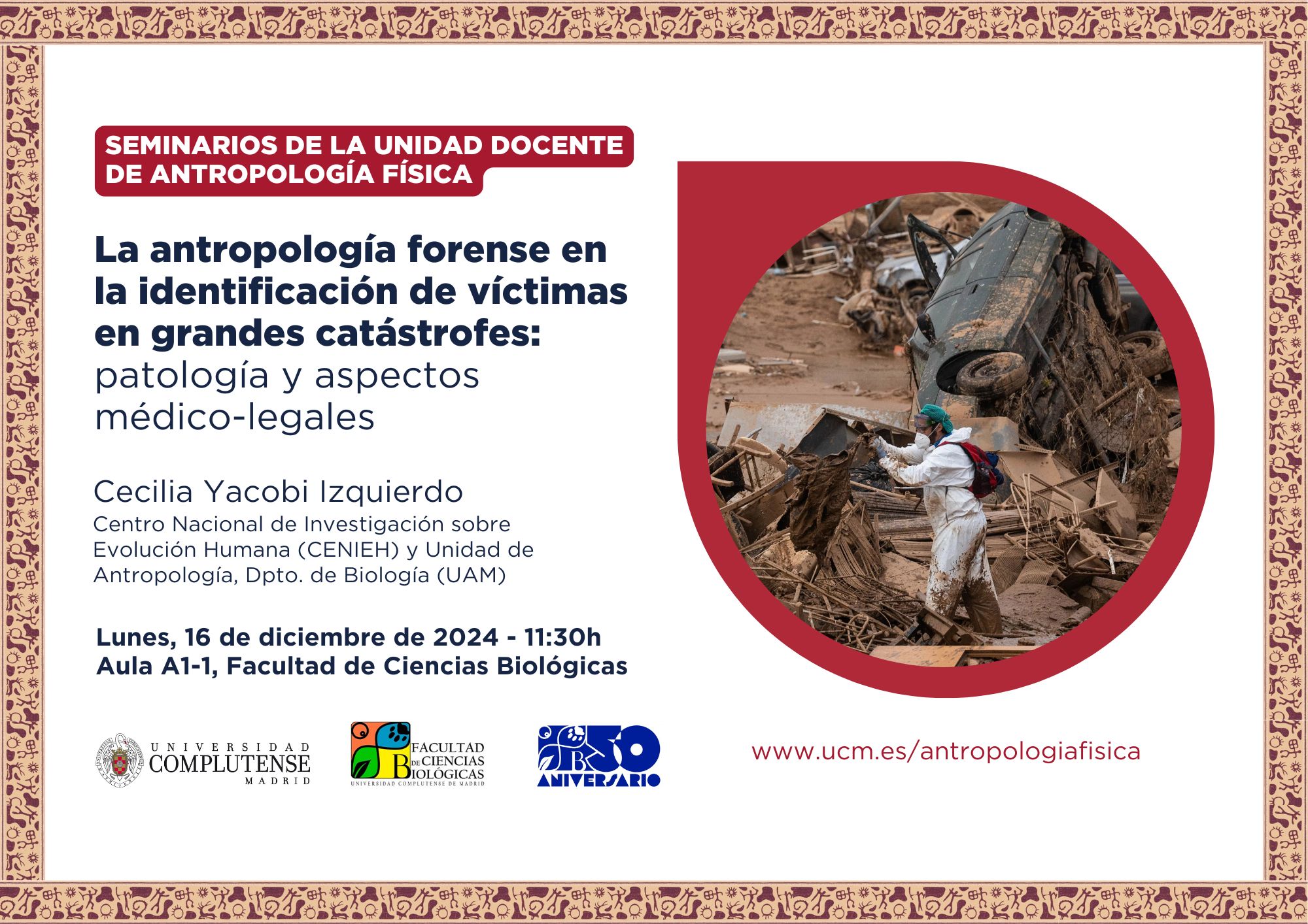 Seminario sobre identificación de víctimas en grandes catástrofes (16 dic)